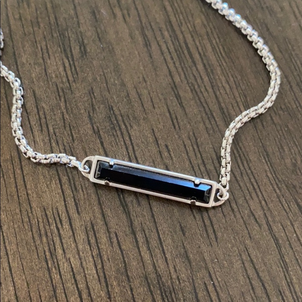 Kendra Scott Stan bracelet, silver with black